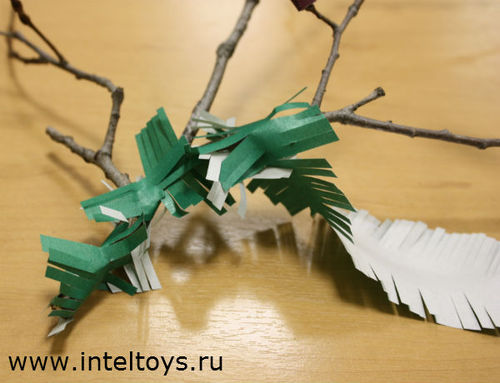 Шишка из бумаги мастер-класс для ребенка