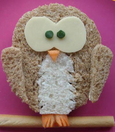 Украшение детских блюд Бутерброд сайт