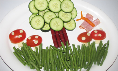 Украшение блюд Овощи фото