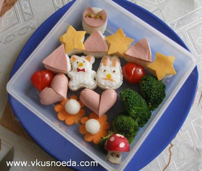 Украшение детских блюд Горячее картинки