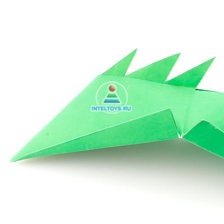 Оригами – Голова ящерицы мастер-класс фото