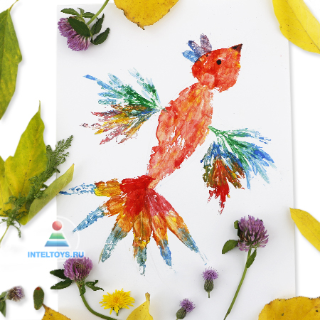 Рисование отпечатками листьев мастер-класс описание