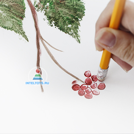 Рисование отпечатками листьев мастер-класс Умная игрушка